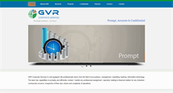 Desktop Screenshot of gvrcorporateservices.com